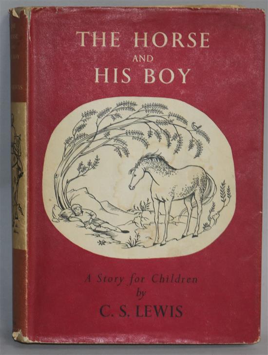 Lewis, Clive Staples - The Horse and His Boy, 1st edition, illustrated by Pauline Baynes, in price clipped d.j., with